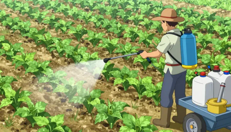 Visual representation of "agrochemical" - A chemical used in agriculture, especially in the production of crops.