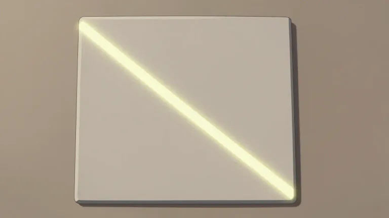 Visual representation of "diagonal" - A line that goes from one corner to another corner in a shape, object, or place.