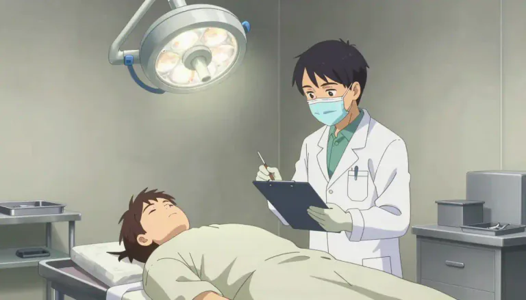 Visual representation of "autopsy" - A detailed examination of a dead body to find out the cause of death