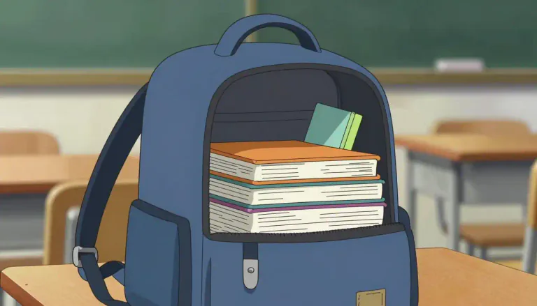 Visual representation of "schoolbag" - A schoolbag is a bag used by students to carry books and other necessary items for school.