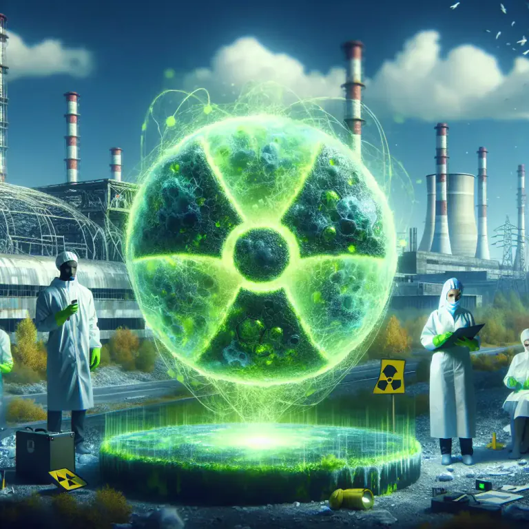 Visual representation of "caesium" - A radioactive isotope of caesium, specifically caesium-137, produced by nuclear fission.
