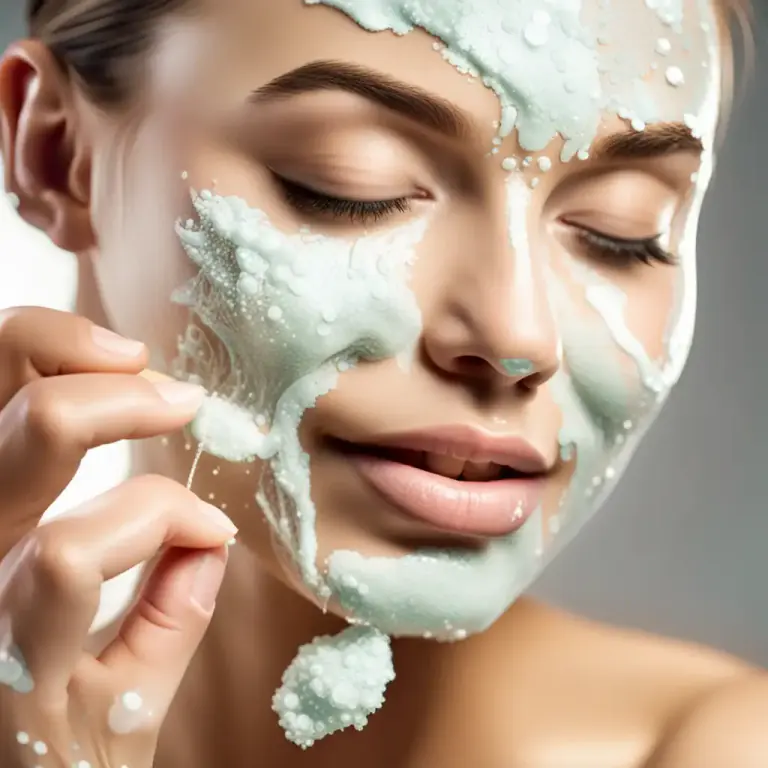 Visual representation of "scrub" - A product used to exfoliate the skin.