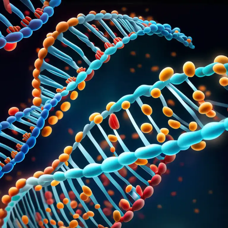 Visual representation of "translation" - The process where a genetic sequence is used to create a protein