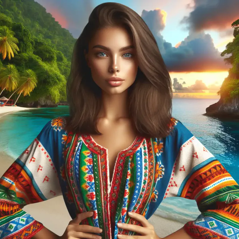 Visual representation of "vincentian" - A person from the island nation of Saint Vincent and the Grenadines