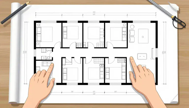 Visual representation of "floorpan" - A detailed drawing that shows the layout of a floor in a building, including the arrangement of rooms and spaces.