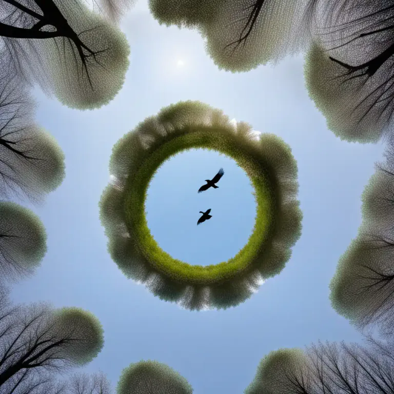 Visual representation of "circle" - To move in a path that forms a circle around something.