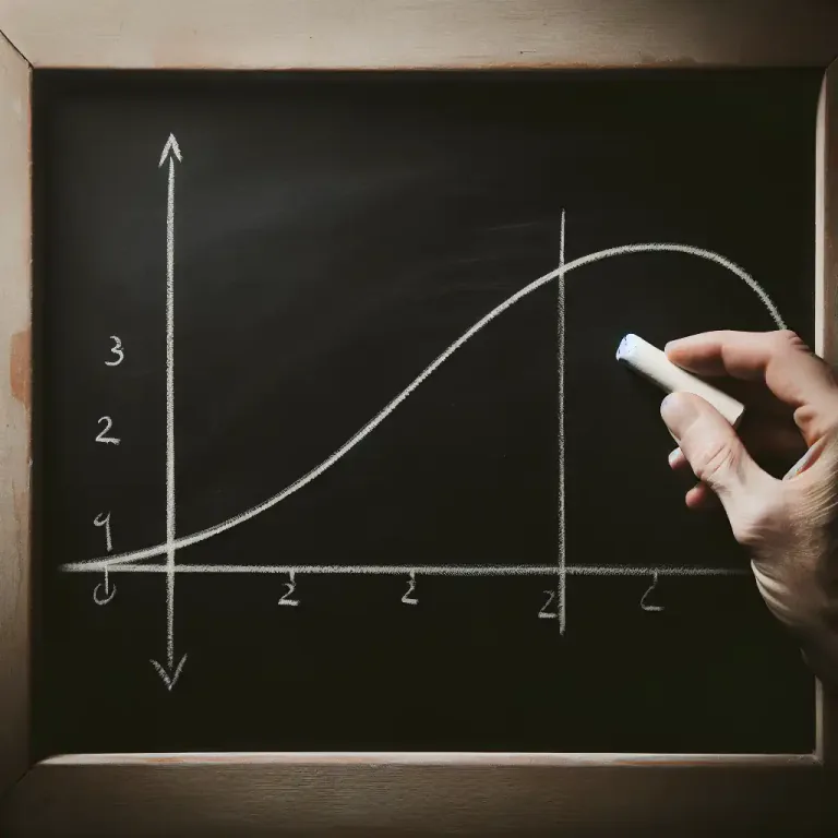Visual representation of "quadratic" - In algebra, relating to the second power or degree of a variable