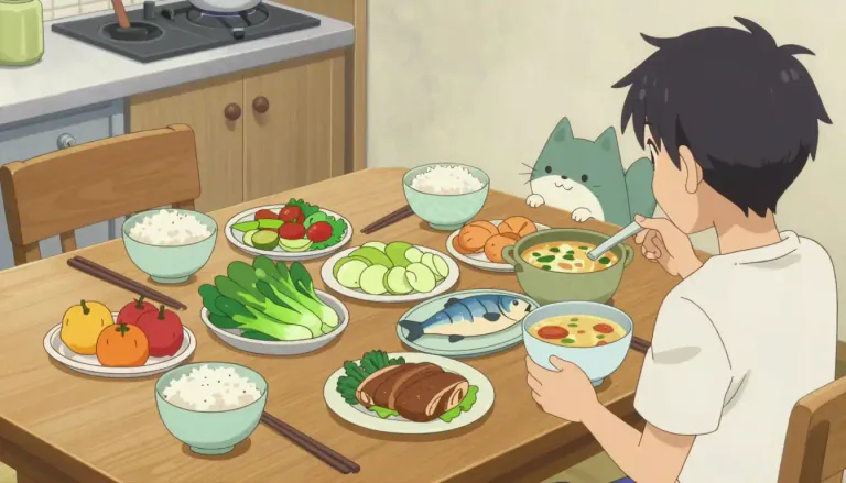 Visual representation of "diet" - The kind of food that a person, animal, or community normally eats