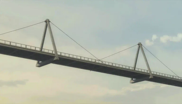 Visual representation of "tensegrity" - Tensegrity is a structural design principle where a system involves a balance between components under tension and compression, resulting in a stable and lightweight structure.