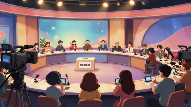 Visual representation of "telethon" - A very long television program, typically one that is broadcast for the purpose of raising money for a charity.