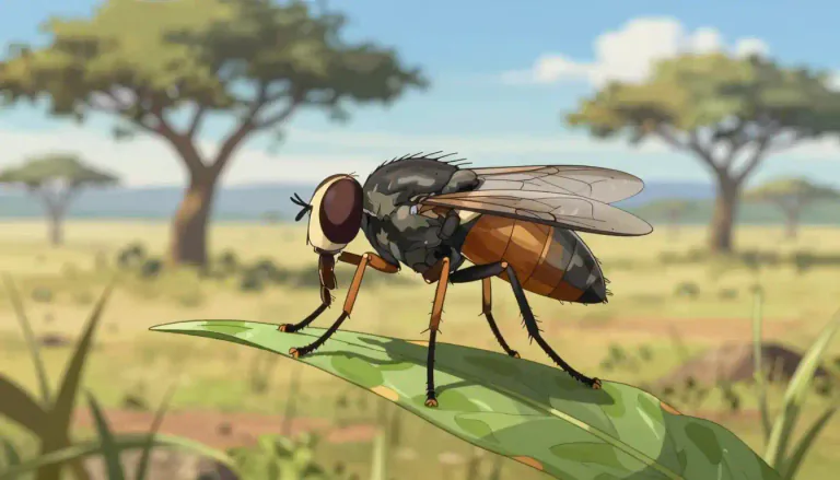 Visual representation of "tsetse" - A large biting fly of the family Glossinidae, primarily found in Africa, known for transmitting diseases such as sleeping sickness in humans and Nagana in animals.