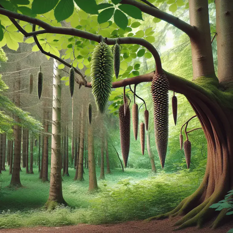Visual representation of "drumstick" - Branch of a tree that is shaped like a drumstick.