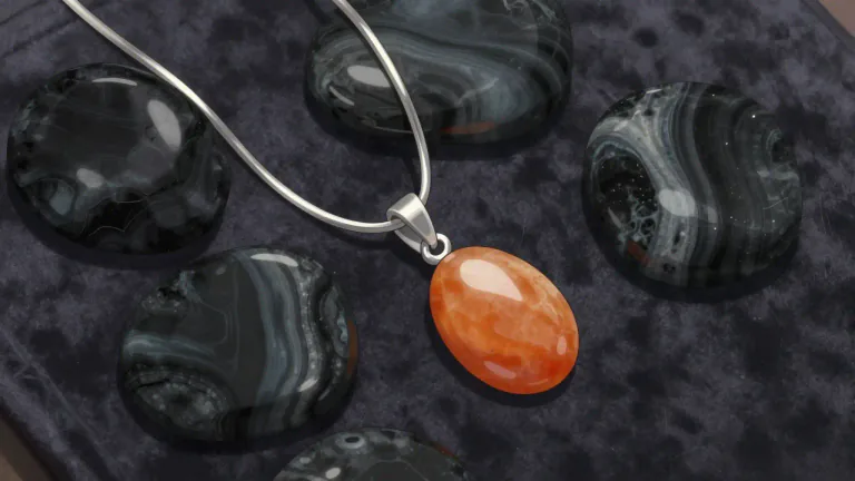 Visual representation of "onyx" - A type of hard stone that is often black and can be polished to a shine. It is often used for making jewelry or other decorative items.