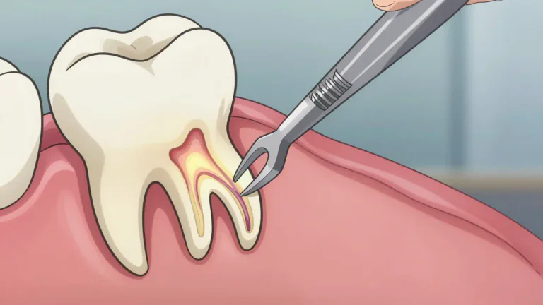 Visual representation of "endodontic" - Relating to the dental pulp and the tissues surrounding the roots of a tooth.