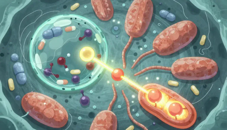 Visual representation of "biochemical" - related to the chemical reactions and substances in living organisms