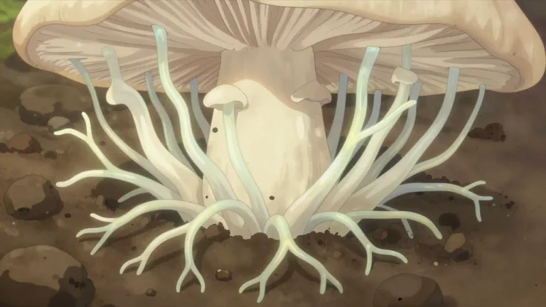 Visual representation of "hyphal" - Relating to or resembling hyphae, which are the tubular structures that make up a fungus.