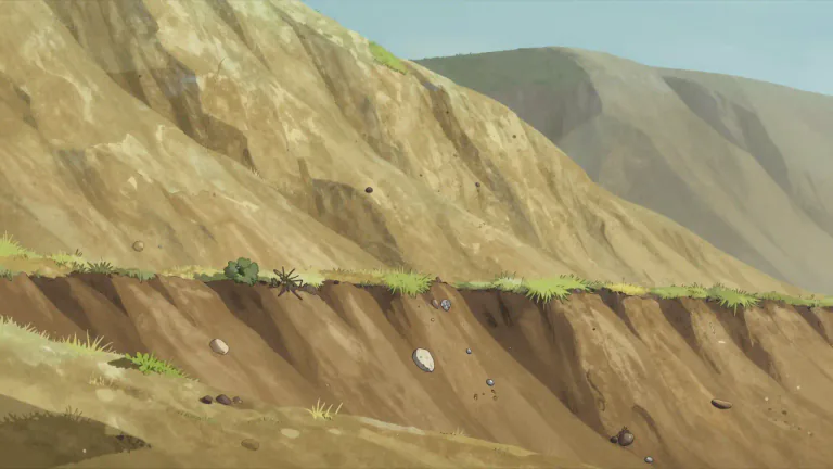 Visual representation of "stratigraphic" - Relating to the layer of rocks or soils in a particular area.