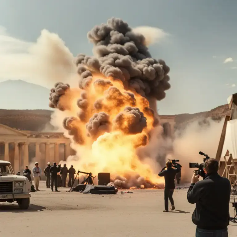 Visual representation of "for real" - In the domain of movies, indicates an action or effect is actually as it appears, not simulated or CGI.