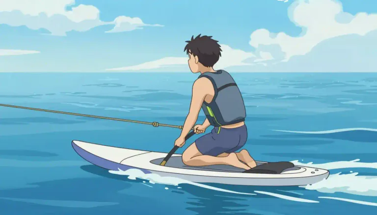 Visual representation of "kneeboard" - A kneeboard is a type of board designed for a person to ride on while kneeling, commonly used in water sports.