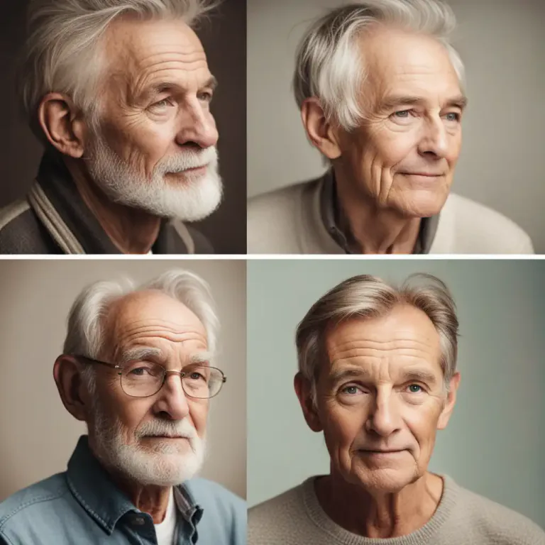 Visual representation of "age" - Grow old or older