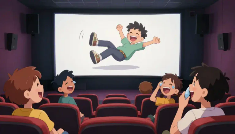 Visual representation of "comedy" - A type of play, movie or book that is funny and usually has a happy ending.
