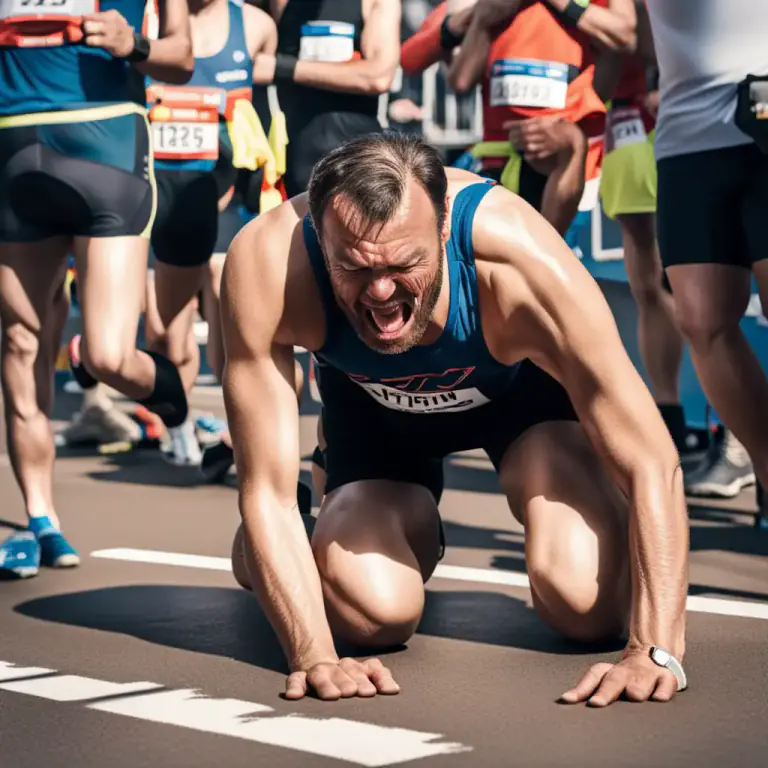 Visual representation of "be on your/its last legs" - To be very weak, close to failure or exhaustion