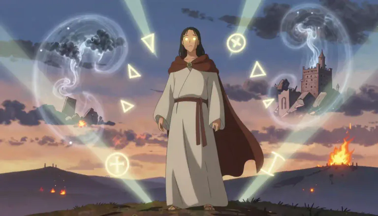 Visual representation of "prophetic" - Related to or characteristic of a prophet or prophecy.