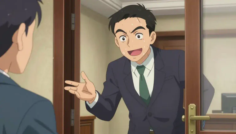 Visual representation of "unctuous" - Acting in a way that is too friendly or shows too much praise, usually in order to get something from someone.