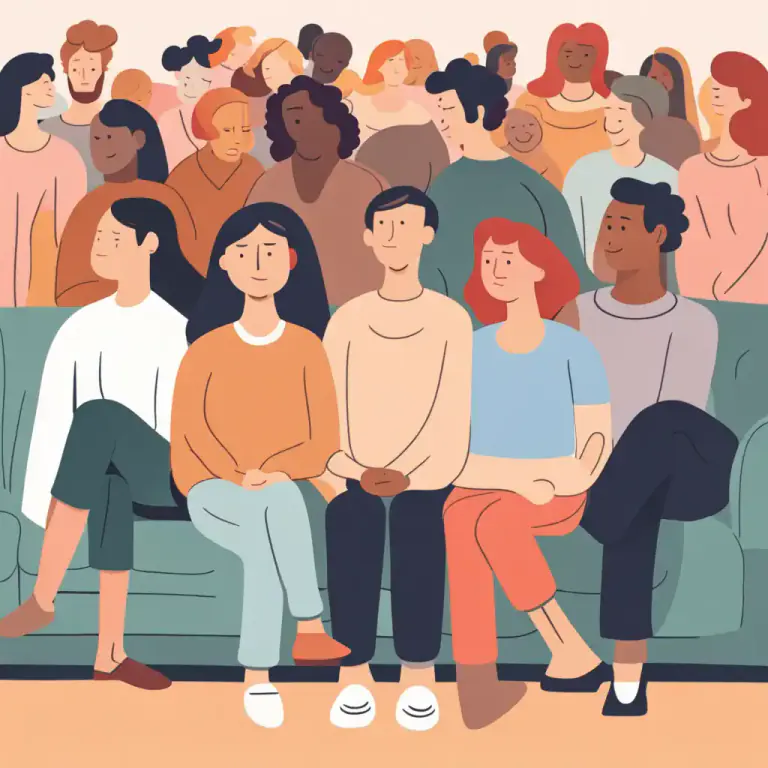 Visual representation of "budge up" - To move a little to make space for someone else.
