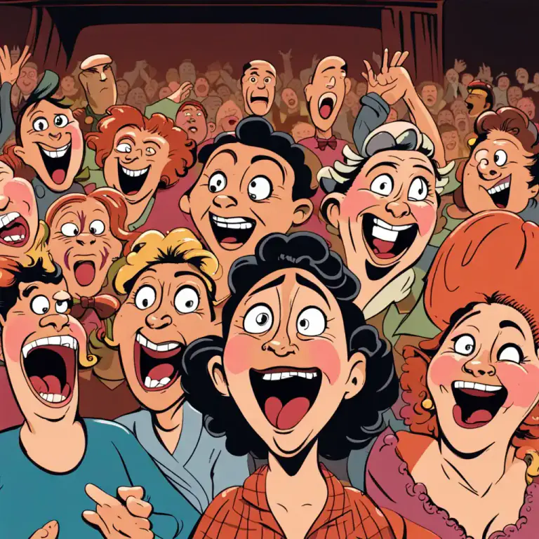 Visual representation of "humorous" - Related to, characterized by, or having the nature of humor.
