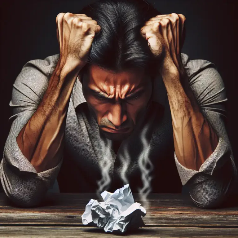 Visual representation of "fume" - A state of anger