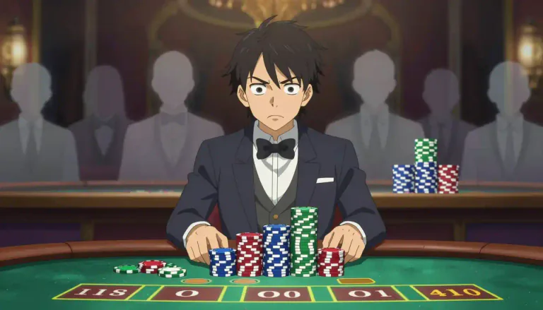 Visual representation of "martingale" - A betting strategy in which the gambler doubles their bet after each loss, intending to recover all losses with a win.