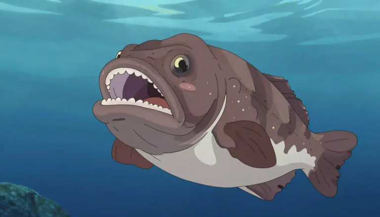Visual representation of "monkfish" - A large, edible fish with a firm texture, often used in cooking.