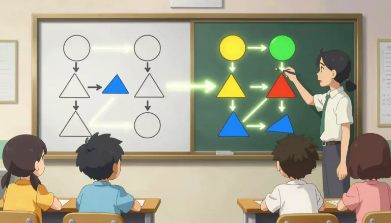 Visual representation of "analogical" - Relating to or based on the use of analogy.
