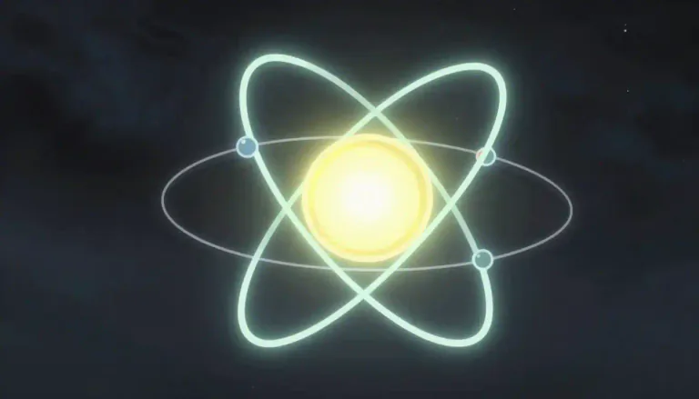 Visual representation of "atomic" - Related to an atom or atoms