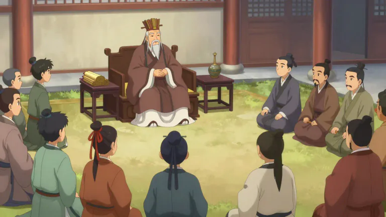 Visual representation of "confucian" - Related to the Chinese philosophy taught by Confucius