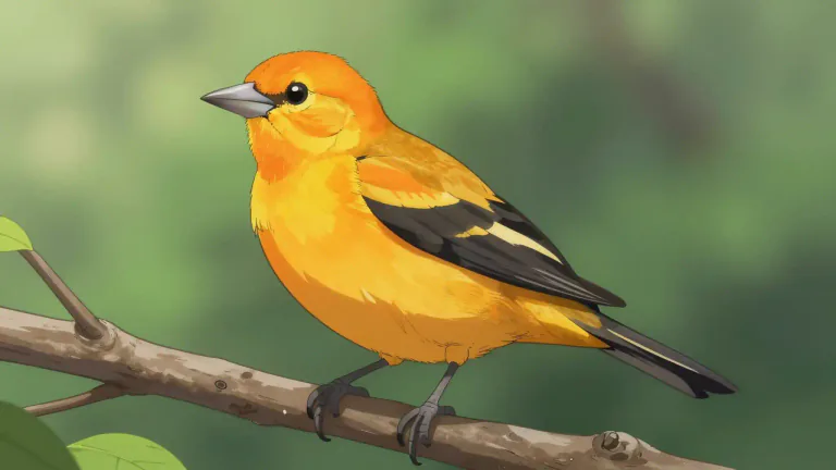 Visual representation of "oriole" - A kind of bird that is usually brightly colored.