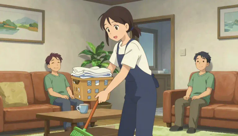 Visual representation of "domestique" - A person who performs duties related to the home, often in a supportive role.