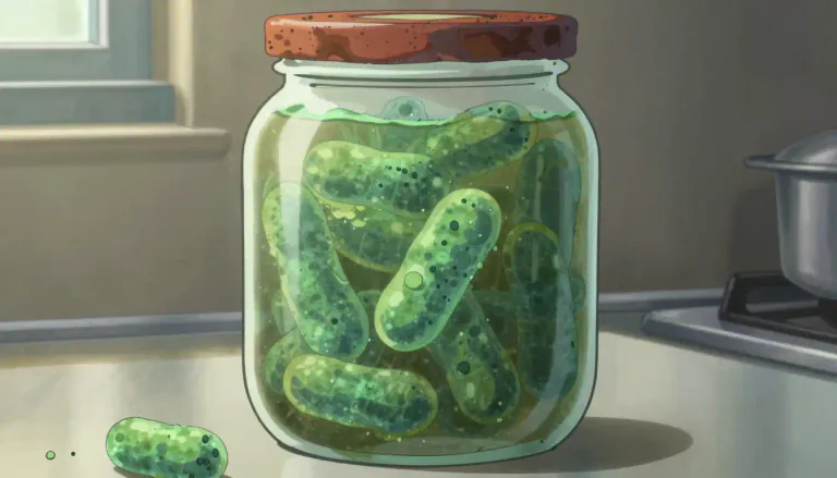 Visual representation of "botulinum" - A type of bacterium that can produce a deadly toxin, often found in improperly preserved foods.