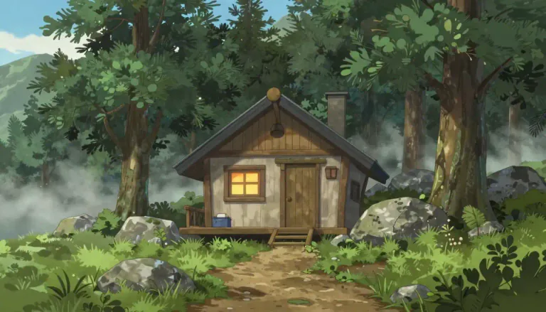 Visual representation of "hideaway" - A secluded place where one can hide or escape from the world to relax.