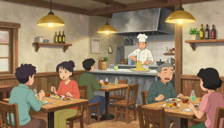 Visual representation of "trattoria" - A trattoria is a type of Italian eatery that serves moderately priced meals in a casual and informal setting.