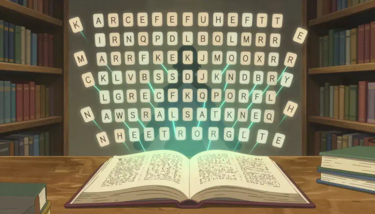 Visual representation of "lexicographical" - Relating to the ordering and arrangement of words in a dictionary or similar reference work.