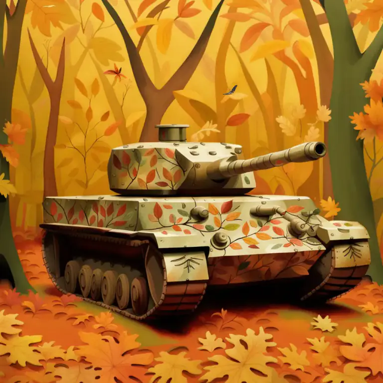 Visual representation of "camouflage" - To hide something by making it look like the things around it