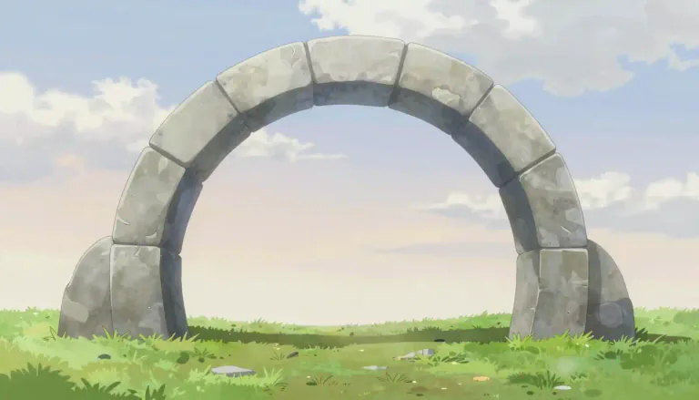 Visual representation of "semicircular" - Having the shape of a half circle.
