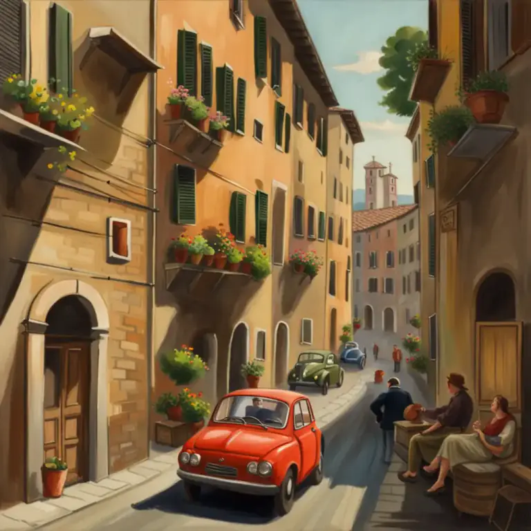 Visual representation of "stretto" - In Italian, it means 'narrow' or 'tight'
