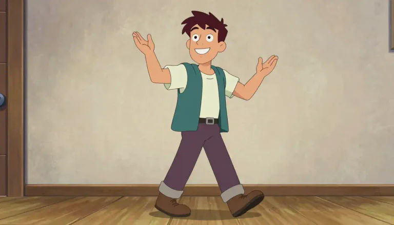 Visual representation of "strut" - To walk confidently and show off