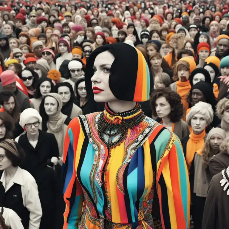 Visual representation of "individualistic" - Characterized by unique or original features; not ordinary or conforming to group norms