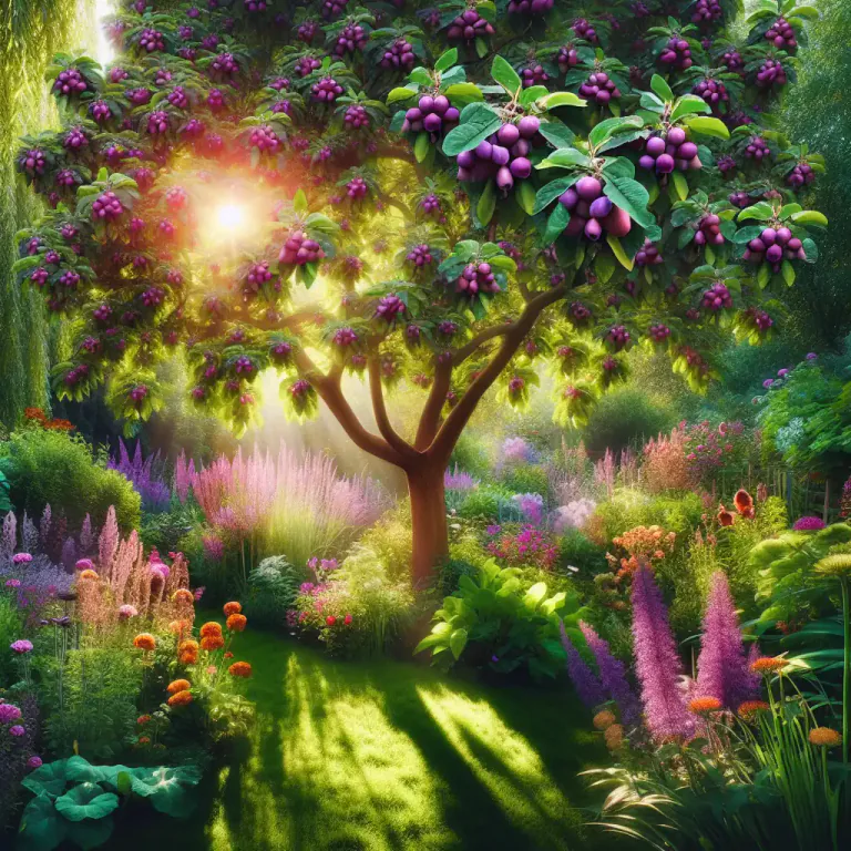 Visual representation of "damson" - A tree which produces damson fruit.