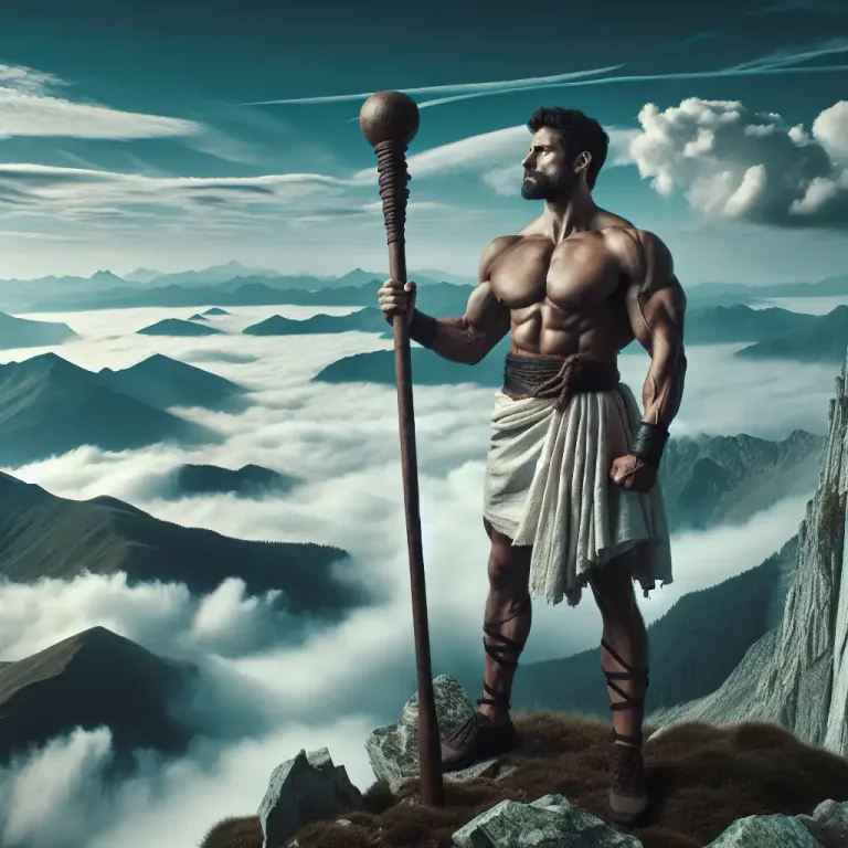 Visual representation of "hero" - In mythology and legend, a hero is a demi-god or god-like being