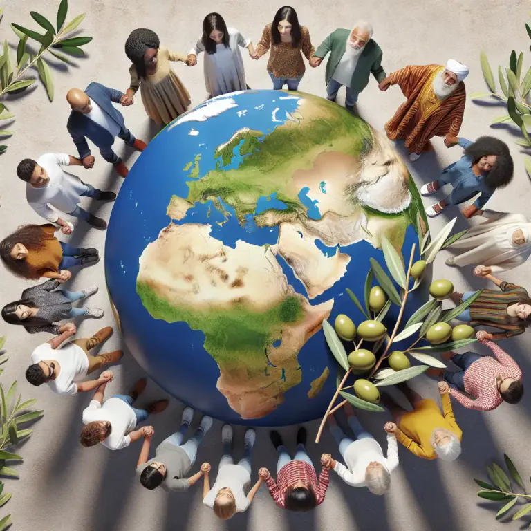 Visual representation of "league" - A group of people or nations having a common purpose.